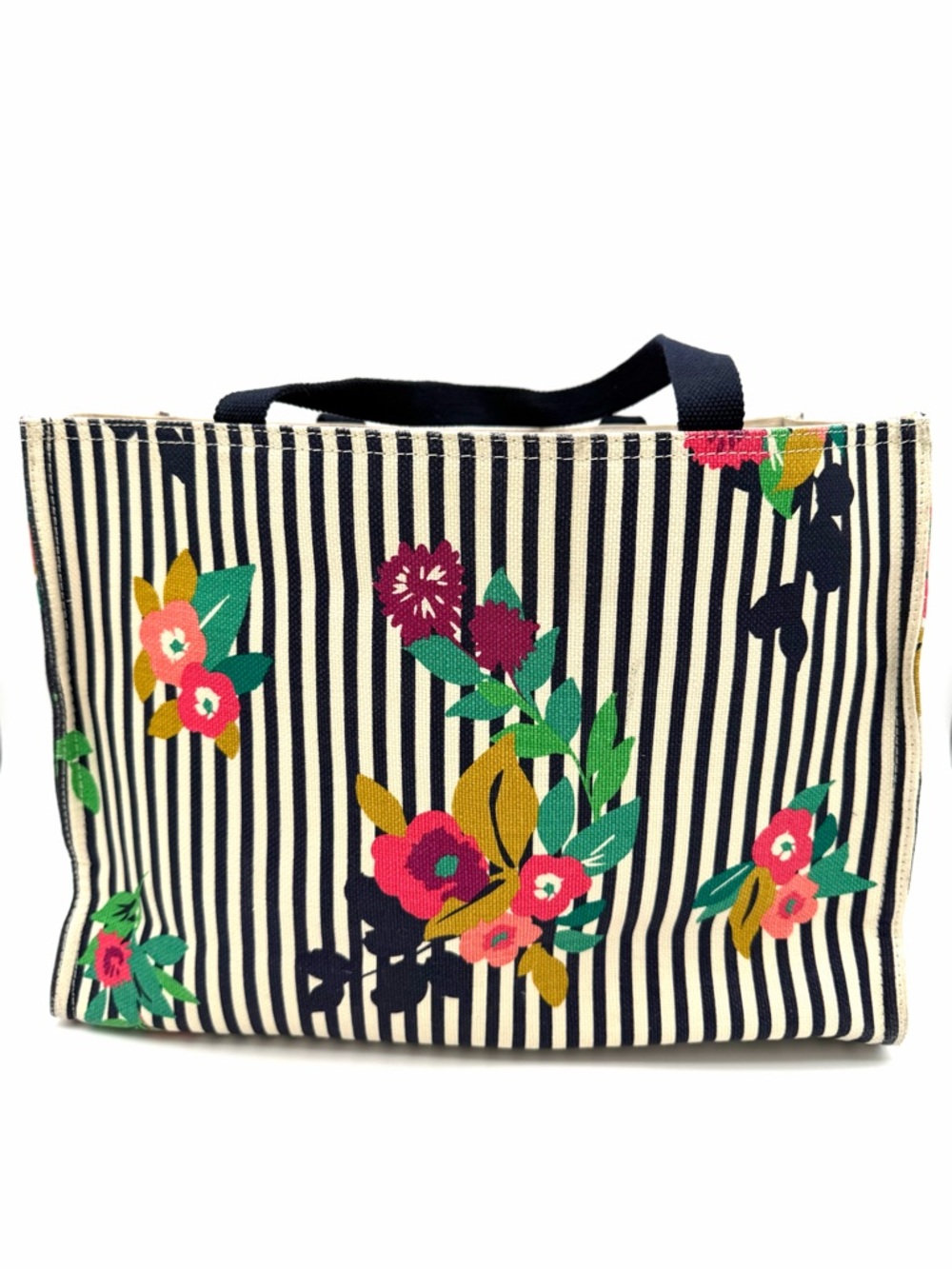 NWT New Spartina 449 28 Shelter Cove Market Tote Beach Bag Carry On Travel Navy - Picture 5 of 7